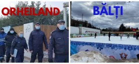 Poliția este folosită în scopuri politice? În timp ce OrheiLand este blocat de mascați, patinoarul din Bălți este plin cu oameni